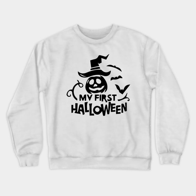 My First Halloween-Light Crewneck Sweatshirt by M2M